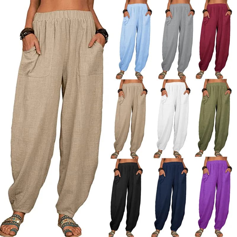 Vintage Boho spodnie letnie