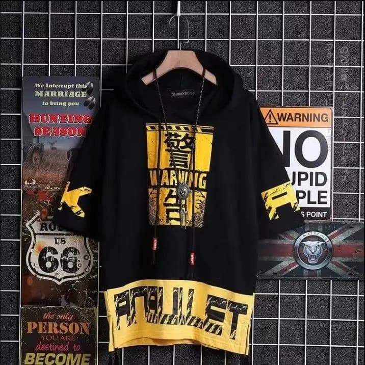 Korejski Stylowy T-shirt z Kapturem